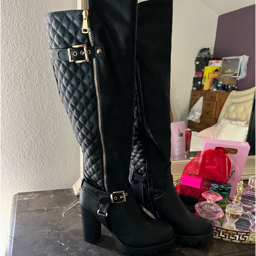 Black new boots